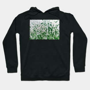 Green Spatter Paint On Metal Hoodie